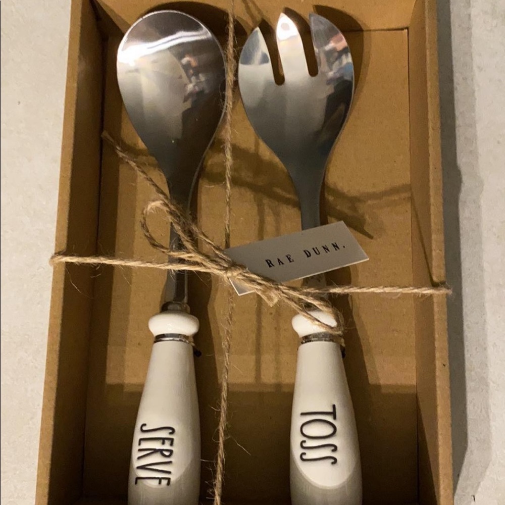 Rae Dunn Salad Serving Utensils